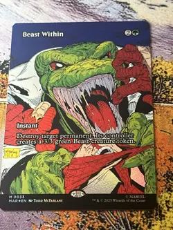 MTG Marvel Eternal-Legal, Beast Within - Foil - Image 5