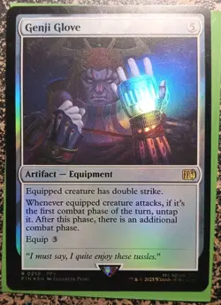 Genji Glove Final Fantasy Foil Rare 0258 Near Mint - Image 1