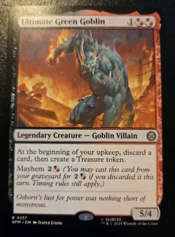 Ultimate Green Goblin 0157 Rare Spider-Man Magic: The Gathering - Image 1