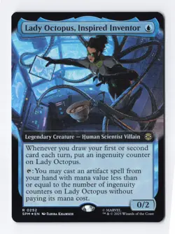 Lady Octopus, Inspired Inventor (Extended Art) #252 FOIL Rare - MTG SPM - Image 1