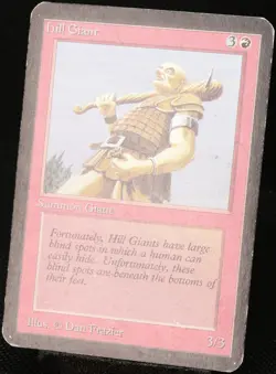 MTG Hill Giant ALPHA Common [PL] Magic: The Gathering | EN 1993 - Image 3