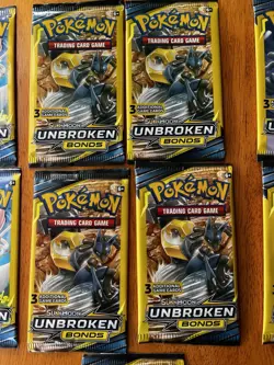 Pokemon Sun & Moon Unbroken Bonds 3 Card Mini Booster Pack - 20 Packs - Art Set - Image 3