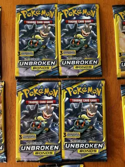 Pokemon Sun & Moon Unbroken Bonds 3 Card Mini Booster Pack - 20 Packs - Art Set - Image 4