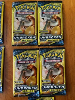 Pokemon Sun & Moon Unbroken Bonds 3 Card Mini Booster Pack - 20 Packs - Art Set - Image 5