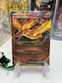 Team Rockets Moltres EX 31/182: Pokemon TCG Destined Rivals - Holo Rare - NM - Image 1