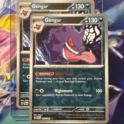 2x Gengar (#057/091) - Reverse Holofoil MINT ENG Pokemon Paldean Fates - Image 1