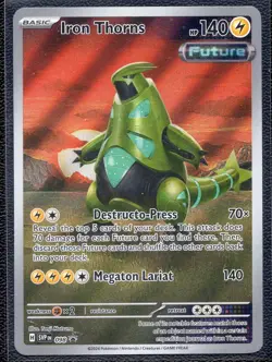Pokemon Iron Thorns SVP 098 Temporal Forces ETB Holo Black Star Promo NM - Image 1