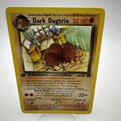 Pokemon TCG Dark Dugtrio 23/82 Team Rocket 1st Edition Non-Holo Rare Vintage MP - Image 1