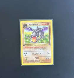 Pokemon TCG Aerodactyl Fossil 1st Edition Unlimited Rare 16/62 - Image 1