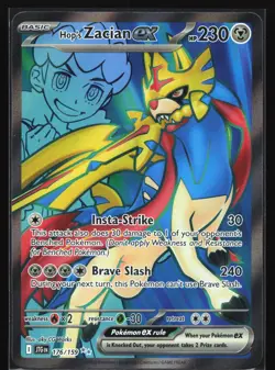 Pokemon Hop's Zacian ex 176/159 Journey Together Ultra Rare Full Art Holo NM - Image 1