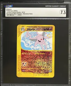 Pokemon Aquapolis Reverse Holo Foil Box Topper Espeon 6/12 CGC 7.5 *055 - Image 1