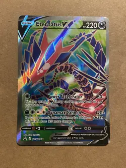 Eternatus V Swsh044 Full Art Promo Sword & Shield Pokemon TCG - Image 1