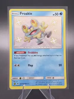 Pokemon TCG Froakie Hidden Fates SV11/SV94 Holo Shiny Holo Rare - Image 1