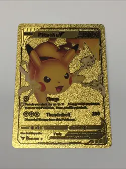 Pokemon Gold Fan Art Pikachu V 043/185 RARE - Image 1