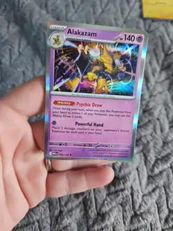 X3 Alakazam 056/132 Holo Rare Pokemon TCG: Mega Evolution PACK FRESH X3 - Image 3