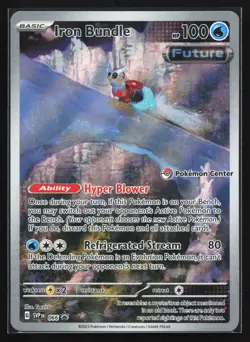 Pokemon Iron Bundle SVP 066 Pokemon Center Stamped ETB Holo Black Star Promo NM - Image 1