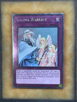 Yugioh Solemn Warning NKRT-EN035 Platinum Rare Limited Edition LP - Image 1