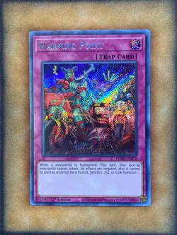 Yugioh Warning Point PHRA-EN078 Secret Rare 1st Ed NM - Image 1