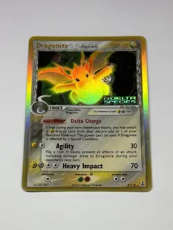 Dragonite 3/113 Delta Species Reverse Holo Stamped Ex Pokemon Card Vintage LP/NM - Image 1