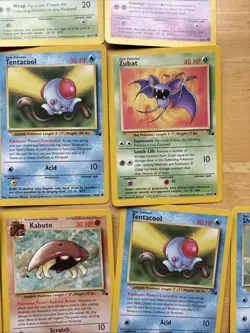 1999 Fossil Common/Uncommon Set X 27 Pokemon Cards One Duplicate - Image 5
