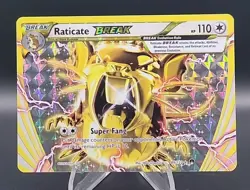Raticate Break - 89/122 - Pokemon Breakpoint XY Ultra Rare Card LP - Image 1