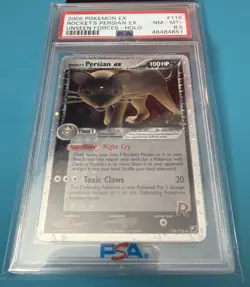 Rocket's Persian EX 116/115 PSA 8.5 NM-MT+ Unseen Forces Pokemon Card - Image 1