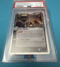 Rocket's Persian EX 116/115 PSA 8.5 NM-MT+ Unseen Forces Pokemon Card - Image 2