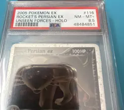 Rocket's Persian EX 116/115 PSA 8.5 NM-MT+ Unseen Forces Pokemon Card - Image 3