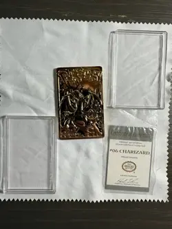 1999 Pokemon Burger King Charizard 23K Gold Plated Trading Card with COA - Image 5