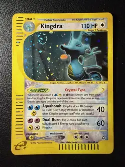 Pokemon Card-Kingdra-Holo-Aquapolis-148/147-Crystal-ENG Swirl 🌀 - Image 1