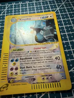 Pokemon Card-Kingdra-Holo-Aquapolis-148/147-Crystal-ENG Swirl 🌀 - Image 2