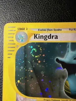 Pokemon Card-Kingdra-Holo-Aquapolis-148/147-Crystal-ENG Swirl 🌀 - Image 3