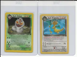 Pokemon TCG 56 card lot, Rocket set, 17 first editions, 2 holos, and 9 rares - Image 1