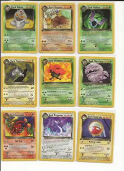Pokemon TCG 56 card lot, Rocket set, 17 first editions, 2 holos, and 9 rares - Image 3