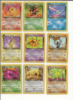 Pokemon TCG 56 card lot, Rocket set, 17 first editions, 2 holos, and 9 rares - Image 4
