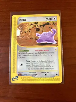 Pokemon TCG 2003 Skyridge Ditto 51/144 Vintage Non Holo Collectors Game Card - Image 1