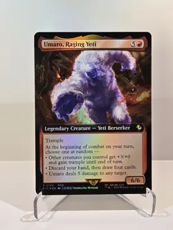 MTG Umaro, Raging Yeti (Extended Art) Foil Final Fantasy Magic The Gathering - Image 1