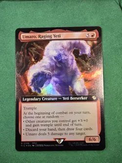 MTG Umaro, Raging Yeti (Extended Art) Foil Final Fantasy Magic The Gathering - Image 3