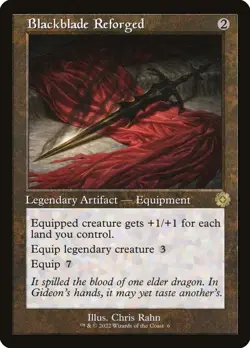 MTG Blackblade Reforged 6 The Brothers' War Regular Rare - Image 1