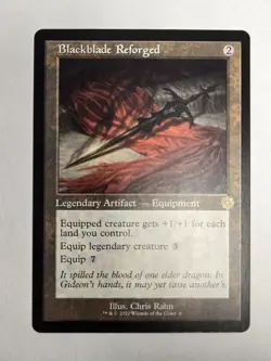 MTG Blackblade Reforged 6 The Brothers' War Regular Rare - Image 2