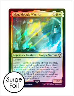 1x Mog, Moogle Warrior, Surge Foil, Final Fantasy, Magic MTG NM - Image 1