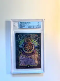 Mtg Lord Of The Rings One Ring Poster Art Foil Edition BGS9 - Image 1