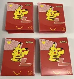 Mcdonalds Pokemon 25th Anniversary Cards Happy Meal Booster Packs Lot of (10) - Image 1