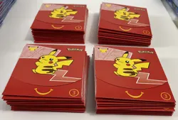Mcdonalds Pokemon 25th Anniversary Cards Happy Meal Booster Packs Lot of (10) - Image 2