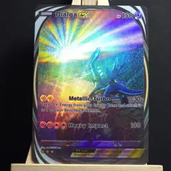 Dialga ex Pokemon TCG Pocket Glossy Textured Immersive Rare Custom Fan Art NM - Image 1