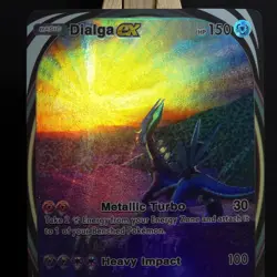 Dialga ex Pokemon TCG Pocket Glossy Textured Immersive Rare Custom Fan Art NM - Image 4