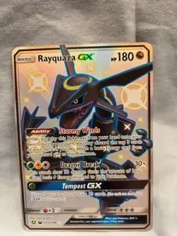Essential: Pokemon TCG Rayquaza GX - 177a/168 - Hidden Fates - SHINY VAULT - FA - Image 1