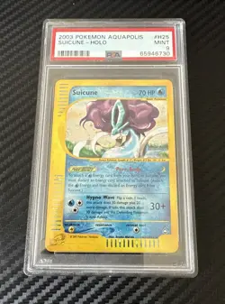 2003 Pokemon Aquapolis Suicune Holo #H25 PSA 9 - Image 2
