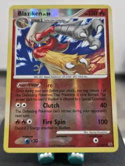 Pokemon TCG Blaziken 3/127 Platinum Edition Reverse Holo Rare MP - Image 1