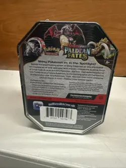 Pokemon TCG Paldean Fates Iron Treads EX Tin Sealed Tin ❗❗❗❗❗❗4 Packs ❗❗ - Image 4